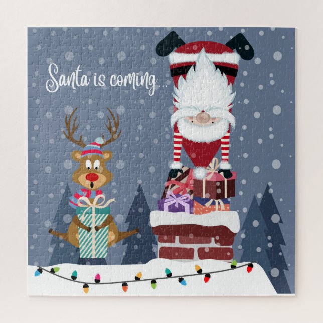 Santa is coming jigsaw puzzle (Vertical)