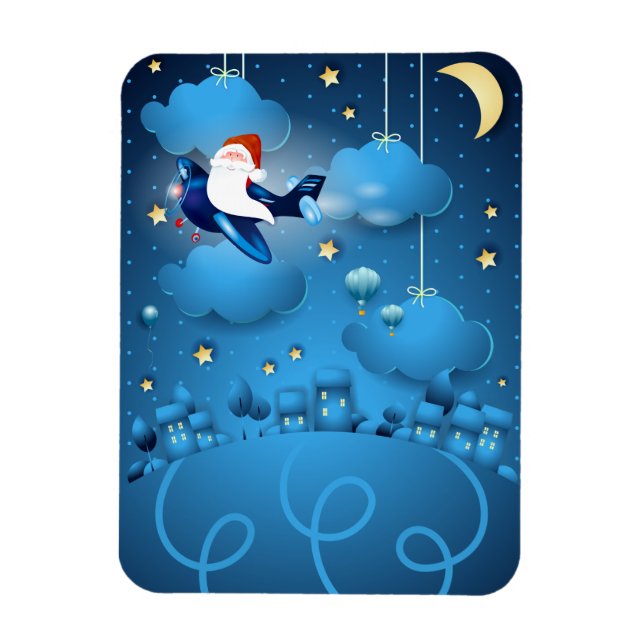 Santa is Coming  Magnet (Vertical)