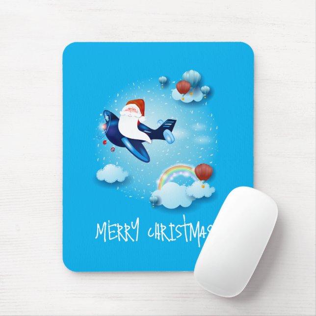 Santa is Coming Mouse Pad (With Mouse)