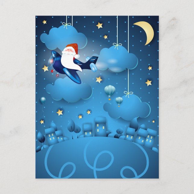 Santa is Coming  Postcard (Front)