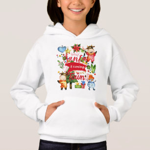 Santa Is Coming To Town - Cute Cows Holiday Party