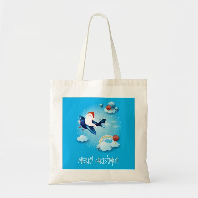Santa is Coming Tote Bag (Front)