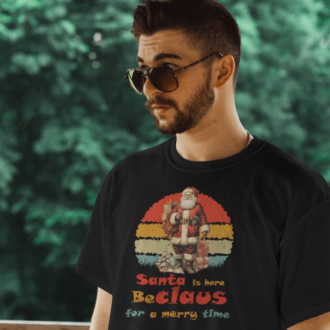 Santa is here, Sunset Vintage Retro Sweatshirt (Creator Uploaded)