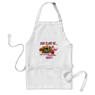 Santa is in Poverty election joke 2012 Standard Apron