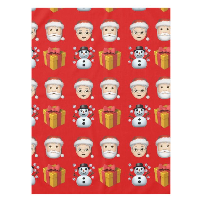 Santa is in town tablecloth (Front)