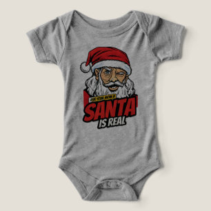 Santa Is Real – Ask Your Mom Pop Art Winking Santa