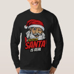 Santa Is Real – Ask Your Mum Pop Art Winking Santa T-Shirt<br><div class="desc">Santa Is Real – Ask Your Mum Pop Art Winking Santa Christmas Graphic Apparel Meet the ultimate holiday truth-teller in vibrant pop-art style. Santa Claus winks with one mischievous blue eye while the other stays wide open, his classic red suit and fluffy white beard framed by bold halftone dots and...</div>