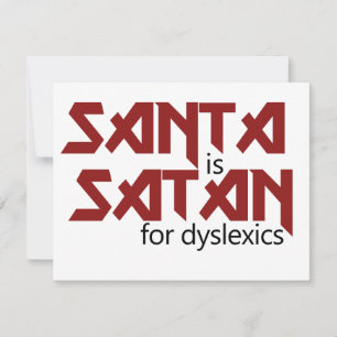 Santa is Satan Holiday Card