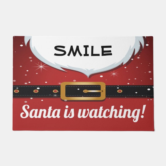 SANTA IS WATCHING DOORMAT (Front)