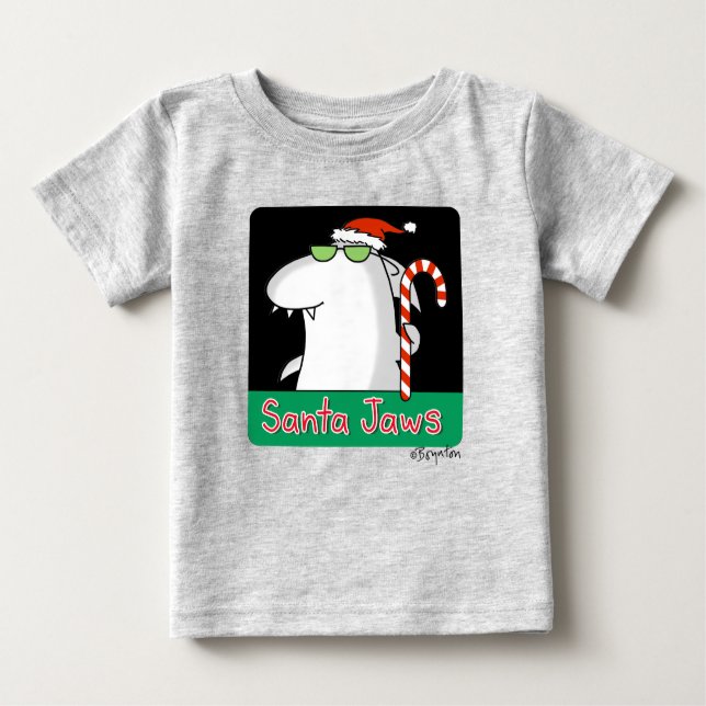 Santa Jaws Baby T-Shirt (Front)