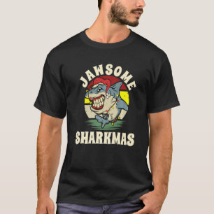 Santa Jaws Christmas Shark Shark Santa T-Shirt