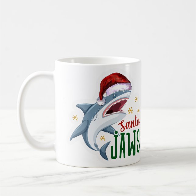 Santa Jaws Coffee Mug (Left)