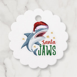 Santa Jaws Favour Tags