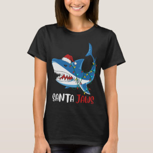 Santa Jaws Funny Christmas Shark T-Shirt