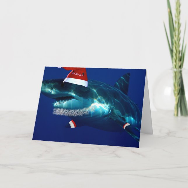 Santa Jaws Holiday Card (Front)