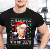 Santa Joe Biden Happy 4th of July Ugly Christmas