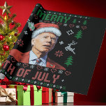 Santa Joe Biden Happy 4th of July Ugly Christmas  Wrapping Paper<br><div class="desc">Santa Joe Biden Happy 4th of July Ugly Christmas , is cute design for men,  women,  dad,  mum,  kids,  girls,  boys who loves funny Biden santa claus  on Xmas,  Birthday,  New Year,  Costume party.</div>