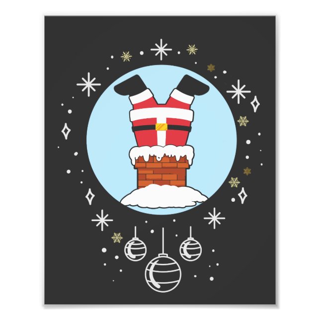 Santa Jolly Hohoho Photo Print (Front)