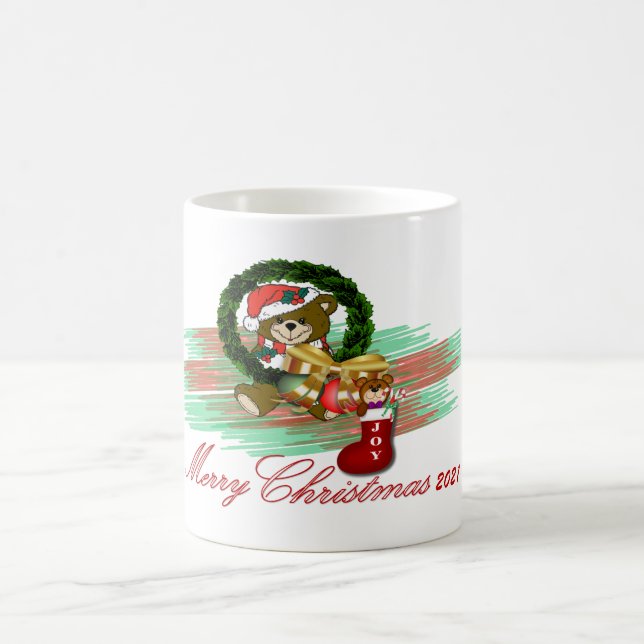 Santa Joy Sock Christmas Mug (Center)
