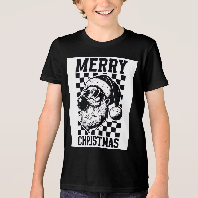Santa Just Dropped the Sickest Album of the Season Tri-Blend Shirt (Front)