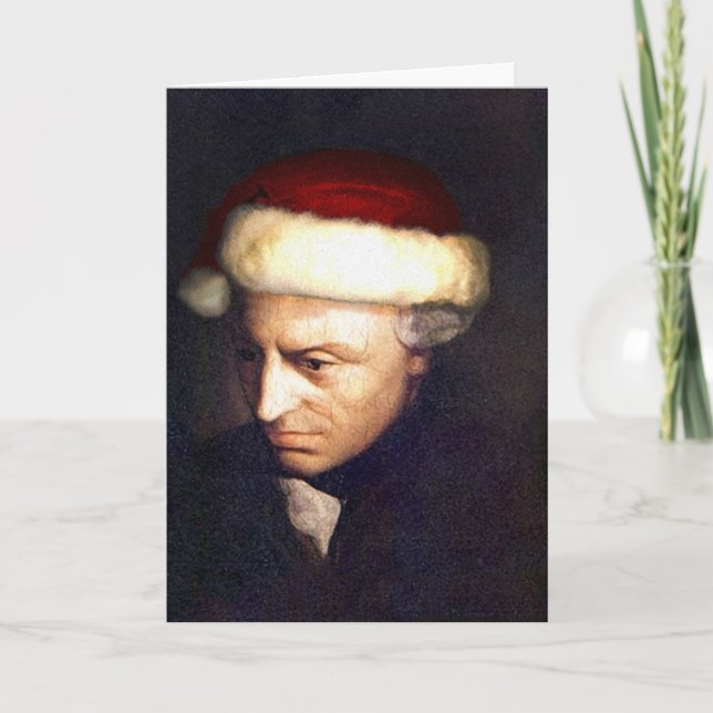 Santa-Kant card with Quote (Front)