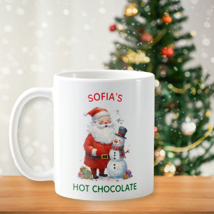 Santa Kids Children Festive Christmas Cute Snowman Coffee Mug