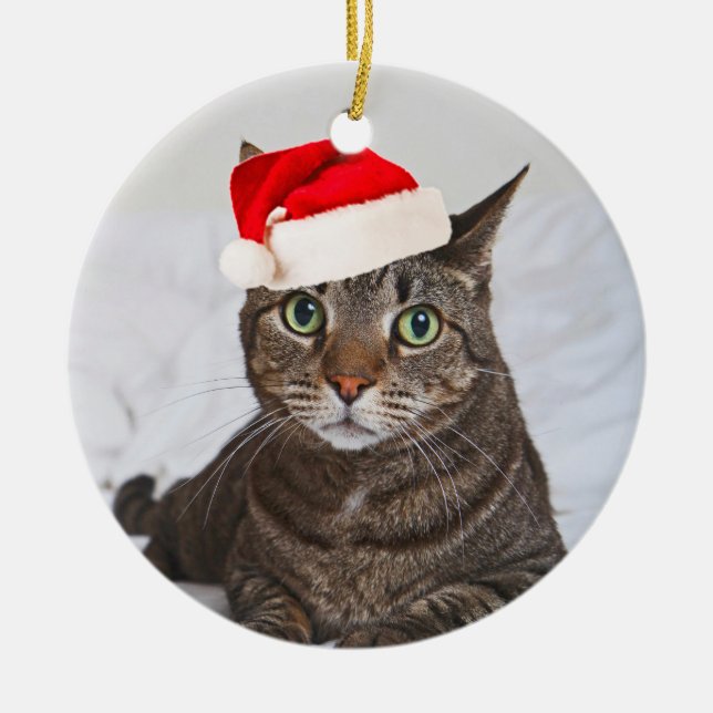 Santa Kip Ceramic Tree Decoration (Front)