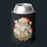 Santa Kittens Cats Christmas Xmas Holiday Can Cooler<br><div class="desc">Santa Kittens Cats Christmas Xmas Holiday</div>