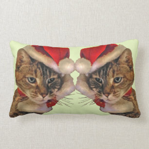 Santa Kitty Lumbar Cushion