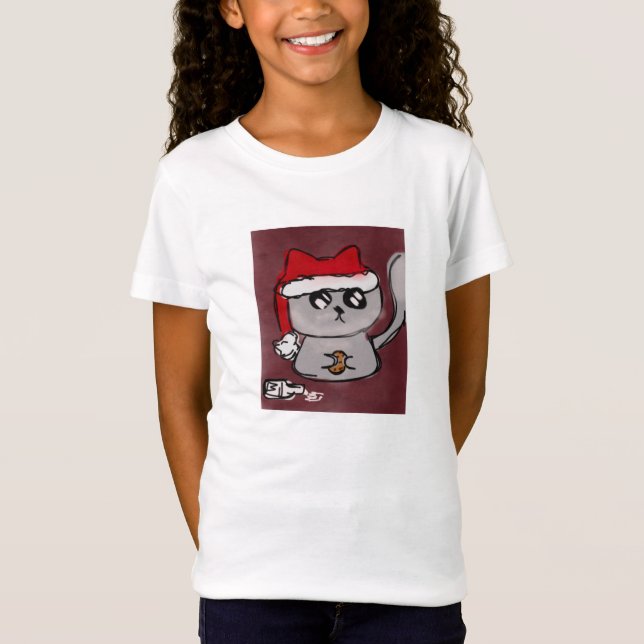 Santa Kitty T-Shirt (Front)