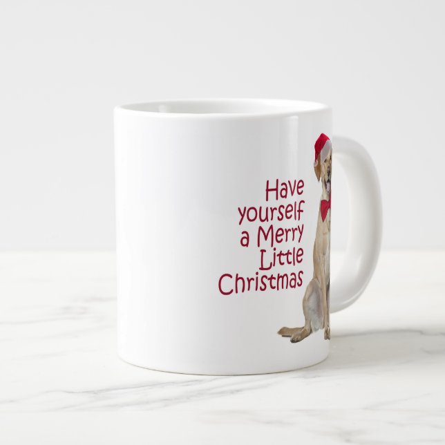 Santa Lab Jumbo Mug (Front Right)