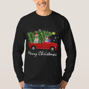 Santa Labrador Retriever Riding Red Truck Merry Ch T-Shirt