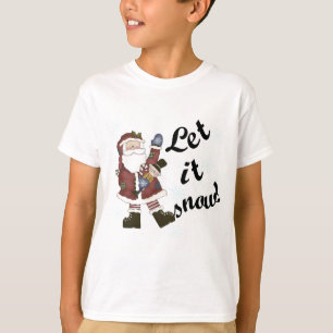 Santa Let it Snow T-shirts and Gifts