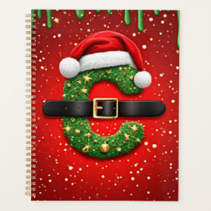 Santa Letter C With Christmas Wreath Decor 🎁 Planner