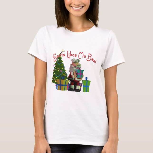 Santa Likes Me Best T-Shirt (Front)