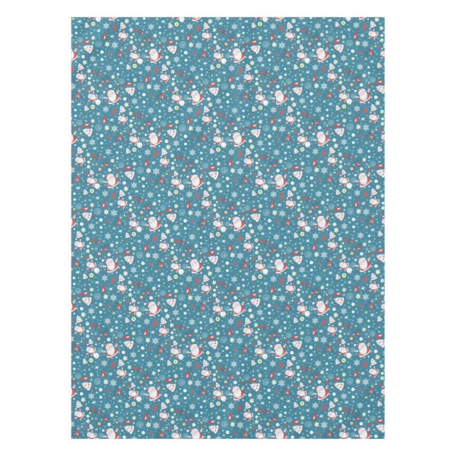 Santa Love Pattern Tablecloth (Front)