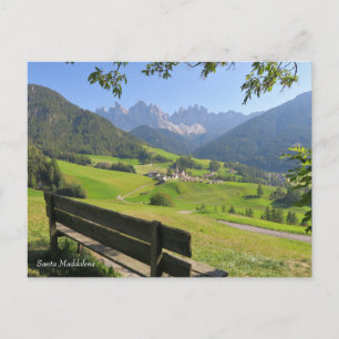 Santa Maddalena Dolomites Postcard