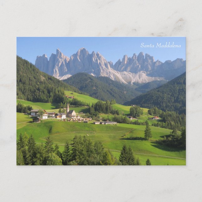 Santa Maddalena Dolomites Postcard (Front)
