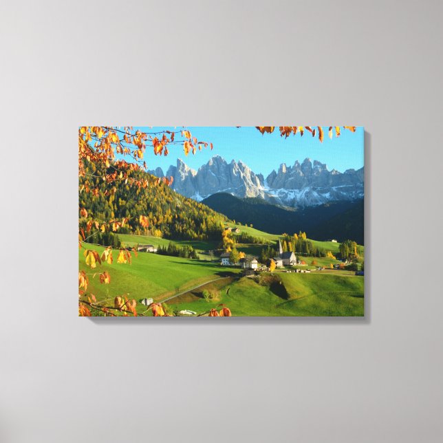 Santa Maddalena in autumn canvas print (Front)