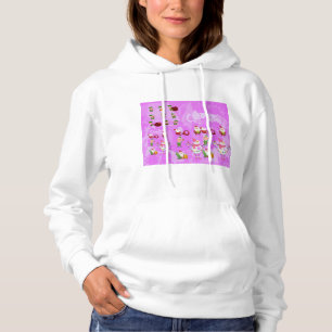 Santa Magical Pink New Year Hoodie