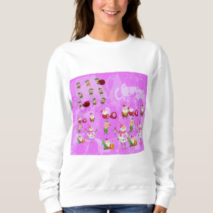 Santa Magical Pink New Year  Sweatshirt