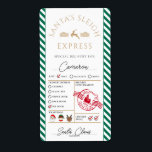 Santa Mail Express Special Delivery Gift Sticker<br><div class="desc">These Santa's Sleigh Express themed Christmas gift tag stickers are the perfect way to add a little extra Christmas magic to your wrapping. The stickers can be personalised with your child's name and a preferred method of delivery. All of the text is editable and can be customised to suit your...</div>