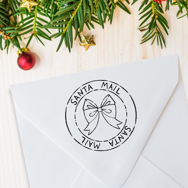 Santa Mail Postal Seal Christmas Rubber Stamp (Santa Mail Postal Seal Christmas Rubber Stamp)
