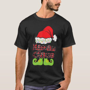 Santa Mamaw Claus Christmas Matching Family T-Shirt