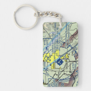 Santa Maria Airport chart / taxi diagram Key Ring