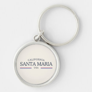 Santa Maria California Heritage – Classic Cream Key Ring