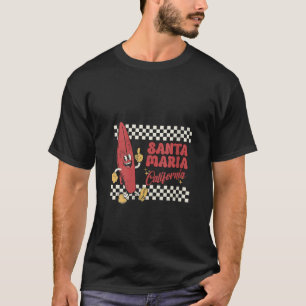 Santa Maria California Retro Surfer Vintage Beach T-Shirt