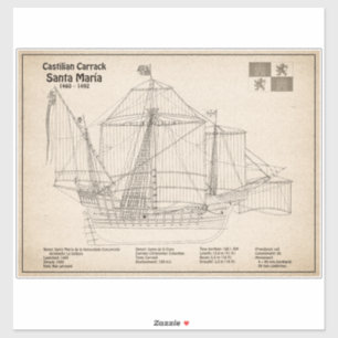 Santa Maria - Ship Blueprint Plans SD