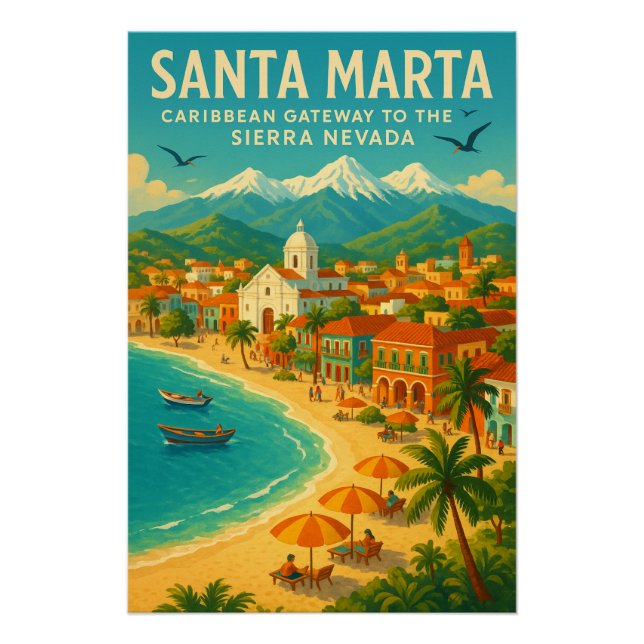 SANTA MARTA — CARIBBEAN GATEWAY TO THE  NEVADA POSTER (Front)
