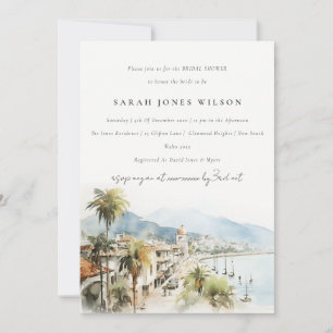 Santa Marta Colombia Landscape Bridal Shower Invitation
